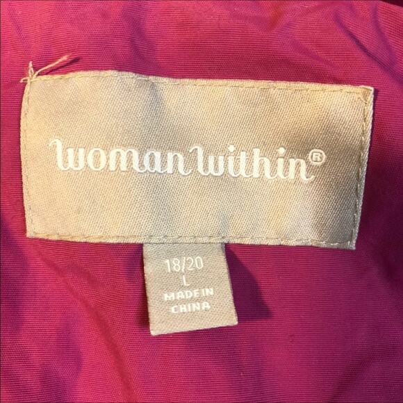 Woman within hooded pink trench rain coat size 18-20 - Picture 11 of 13